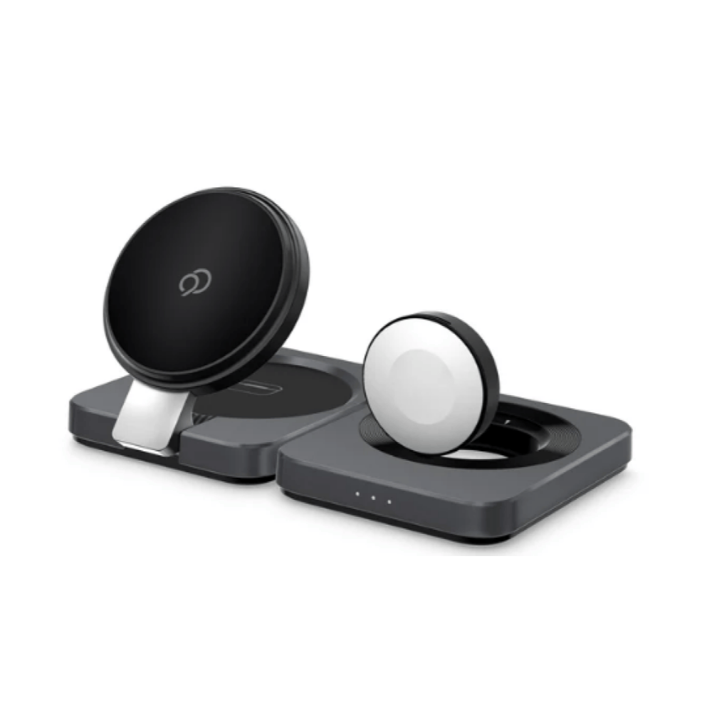 NIMBUS9 Qi2 BASE DE CARGA INALAMBRICA 3 EN 1 GRIS