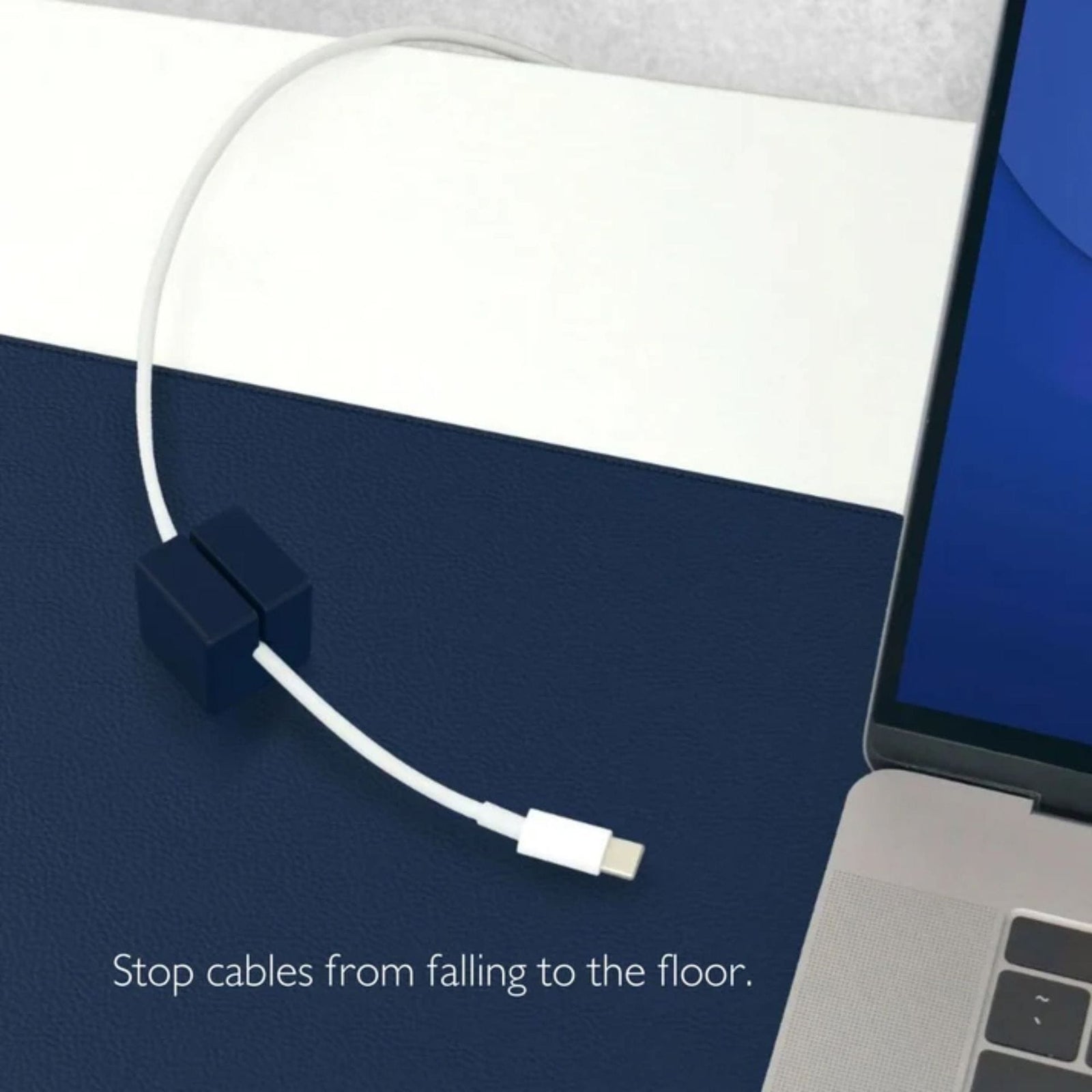 FUNCTION DESK MAT PRO & MAGNETIC CABLE MANAGERS BLUE