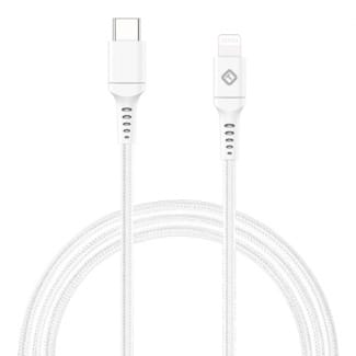 L-TEKYA CABLE USB-C A LIGHTNING 10 PIES BLANCO