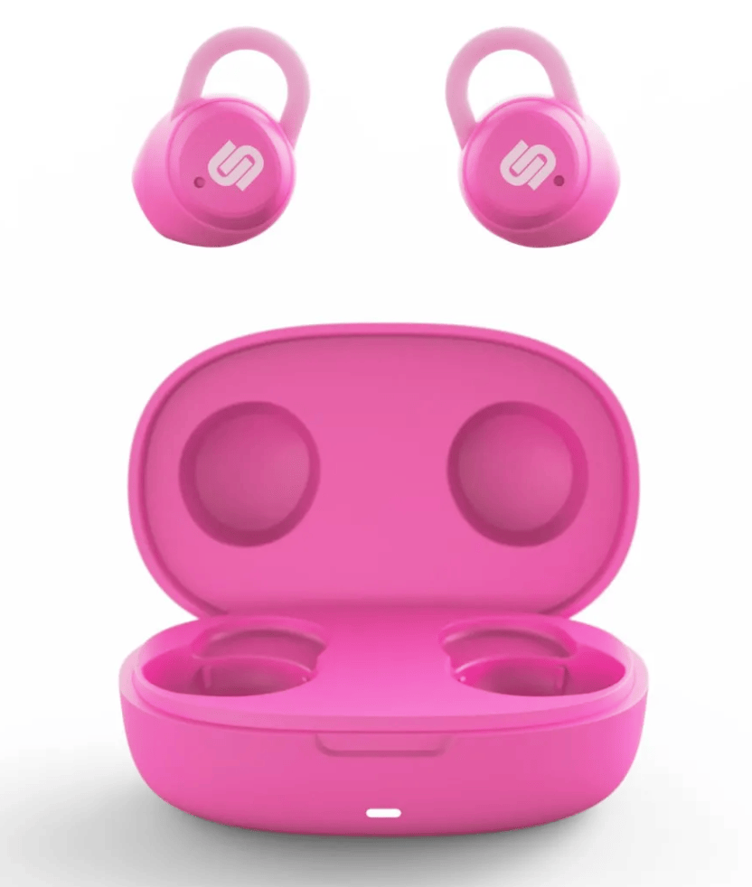 Audifonos true wireless Urbanista Lisbon blush pink con estuche de carga