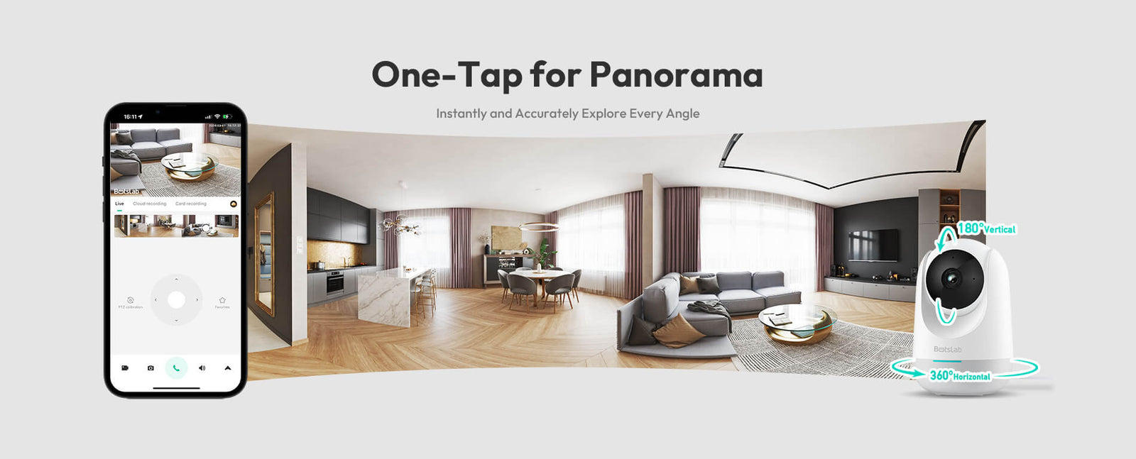 BOTSLAB CAMARA INTERIOR 2E 360° BLANCO