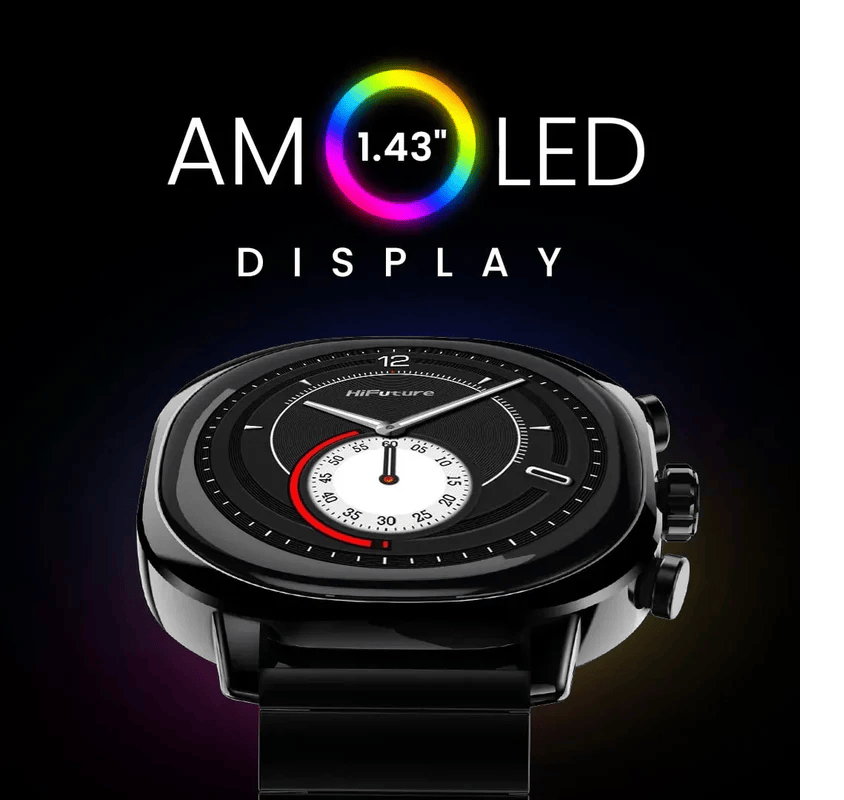 HIFUTURE AIX STAINLESS STEEL SMARTWATCH NEGRO