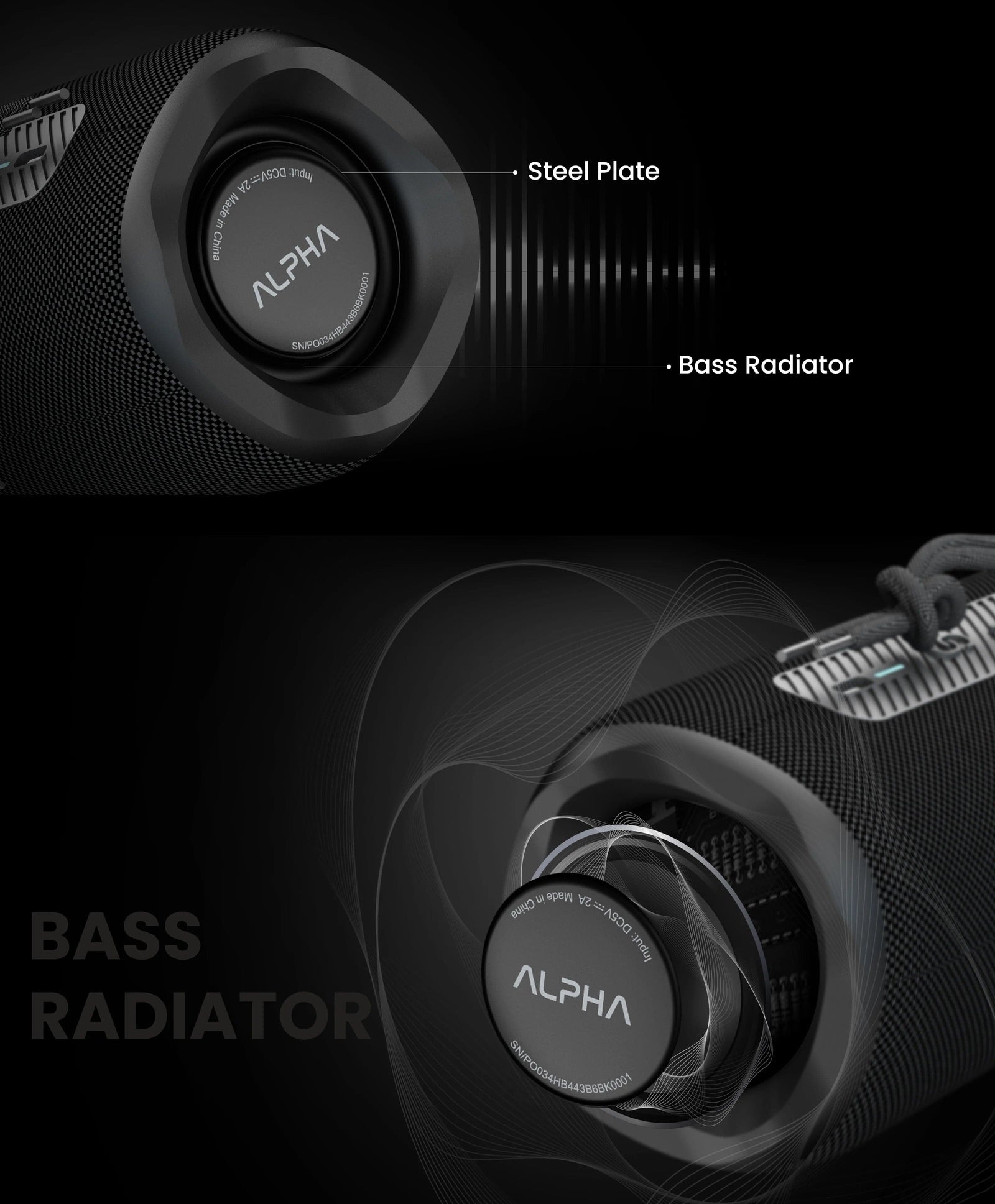 HIFUTURE ALPHA BOCINA BLUETOOTH NEGRA