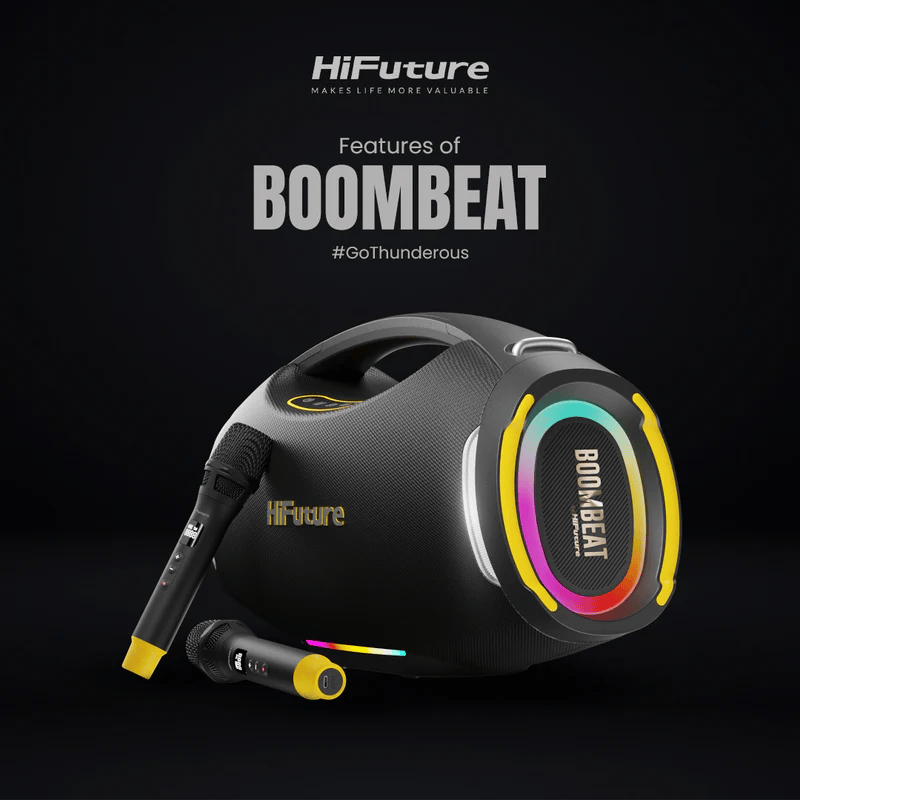 HIFUTURE BOOMBEAT OUTDOOR WIRELESS SPEAKER BLACK