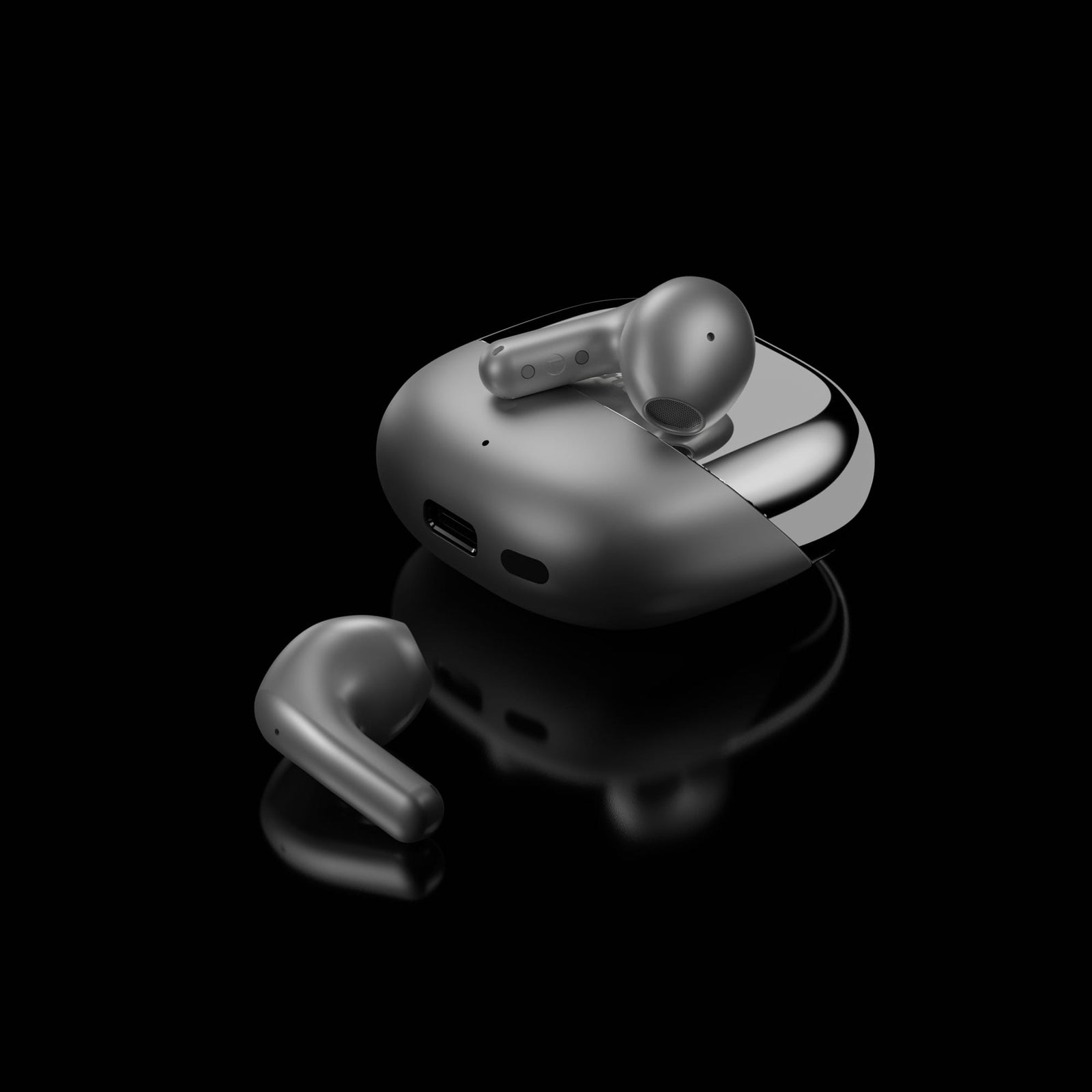 HIFUTURE CHROMEBUDS ANC TWS EARPHONE METALLIC GREY