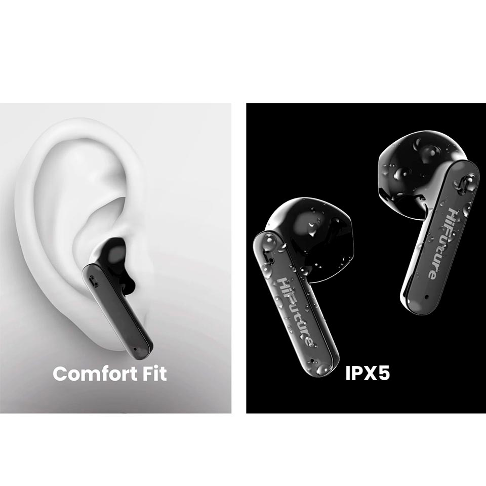 HIFUTURE COLORBUDS2 TRUE WIRELESS AUDIFONO NEGRO