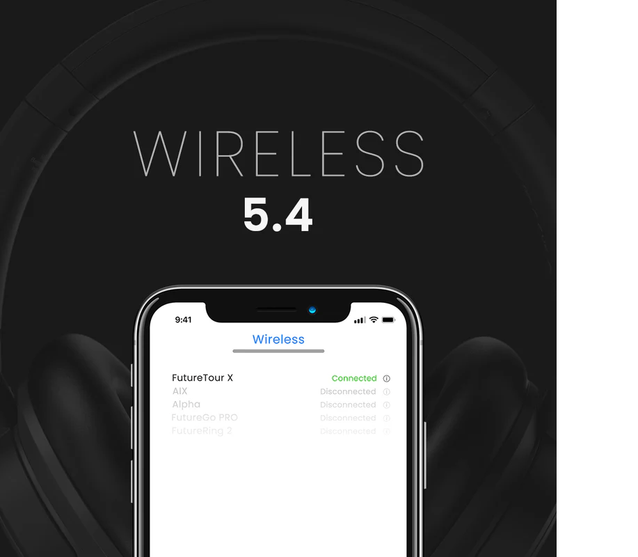 HIFUTURE FUTURETOUR X HYBRID ANC WIRELESS NEGRO