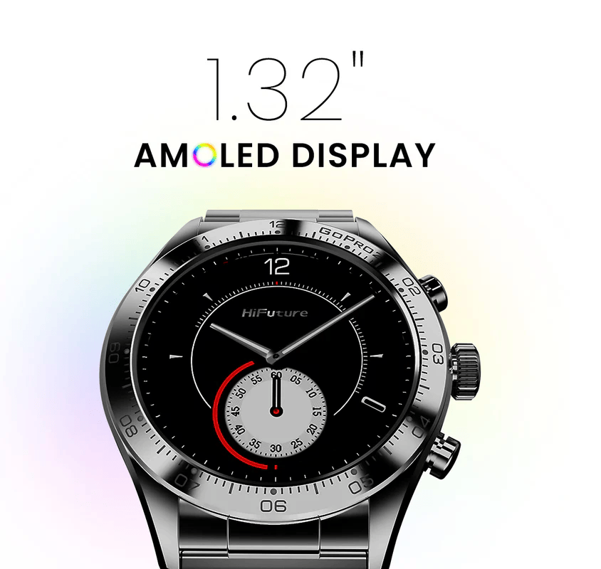 HIFUTURE GO PRO2 STAINLESS STEEL SMARTWATCH SILVER