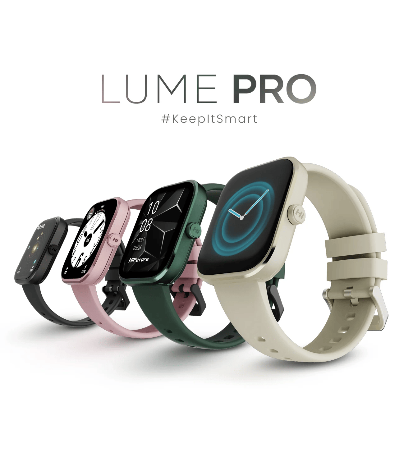 HIFUTURE LUME PRO FASHION ALUMINUN SMARTWATCH TITANIUM