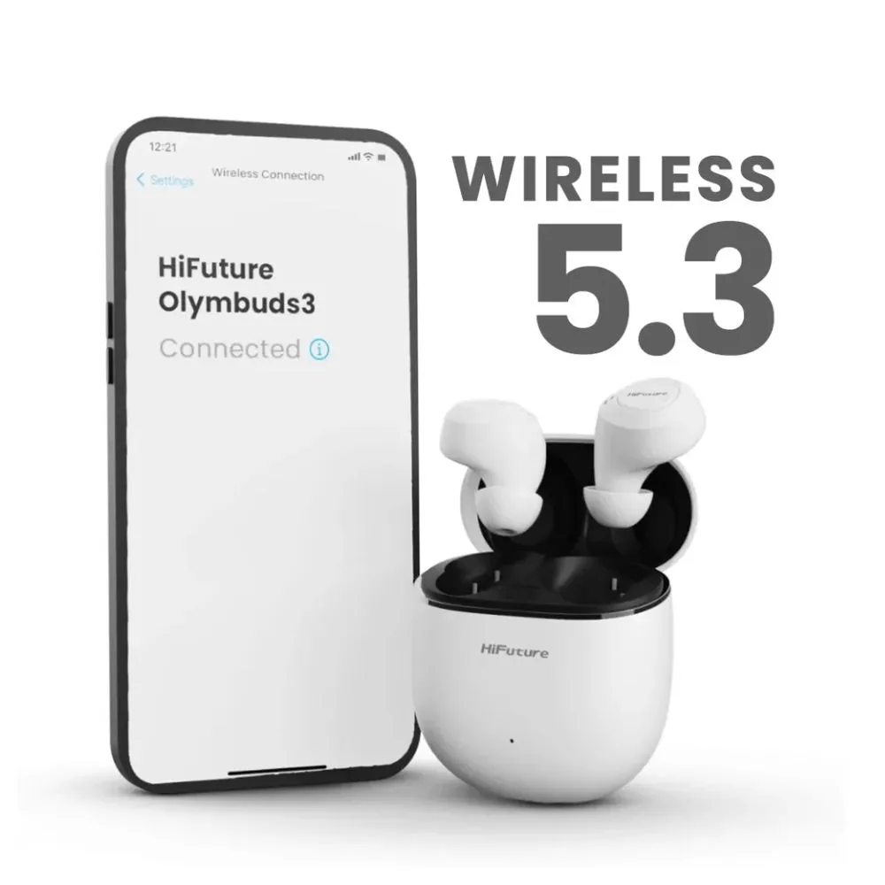 HIFUTURE OLYMBUDS3 TRUE WIRELESS AUDIFONO BLANCO