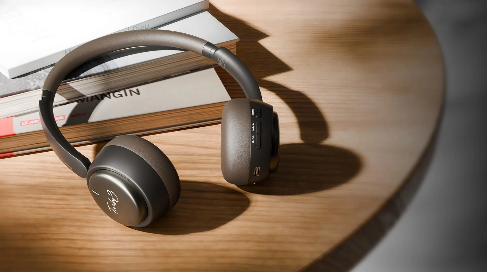HIFUTURE AUDIFONOS TURBO3 ON-EAR ANC WIRELESS BROWN
