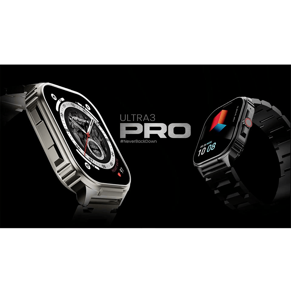 HIFUTURE ULTRA3 PRO STAINLESS STEEL SMARTWATCH NEGRO