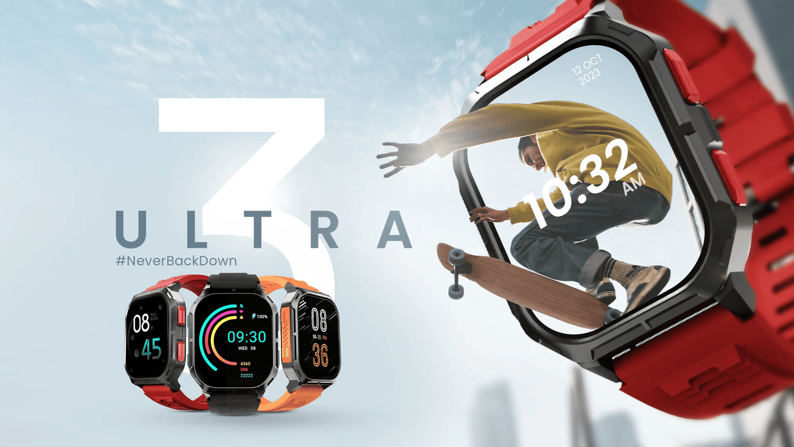 HIFUTURE ULTRA3 SPORT SMARTWATCH ROJO