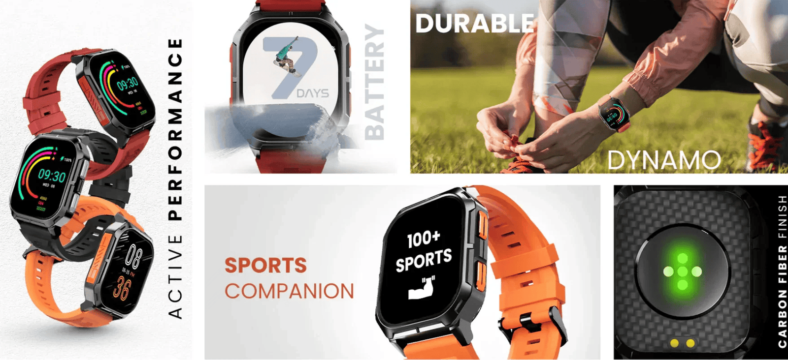 HIFUTURE ULTRA3 SPORT SMARTWATCH NEGRO/NARANJA