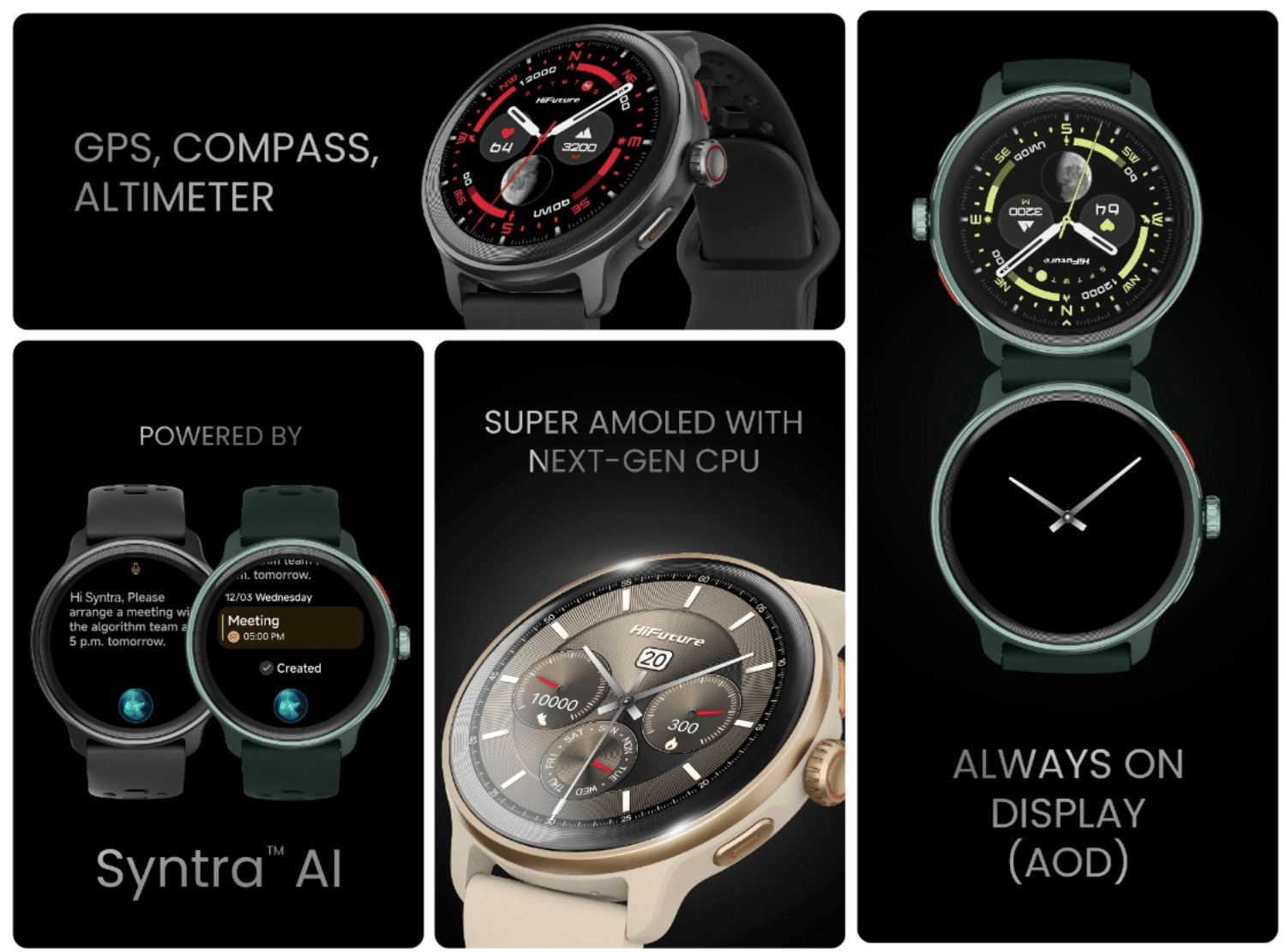 HIFUTURE VELA ADVENTURE SMARTWATCH NEGRO