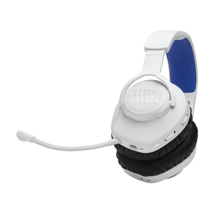 JBL Quantum 360P inalámbrico blanco con micrófono abatible