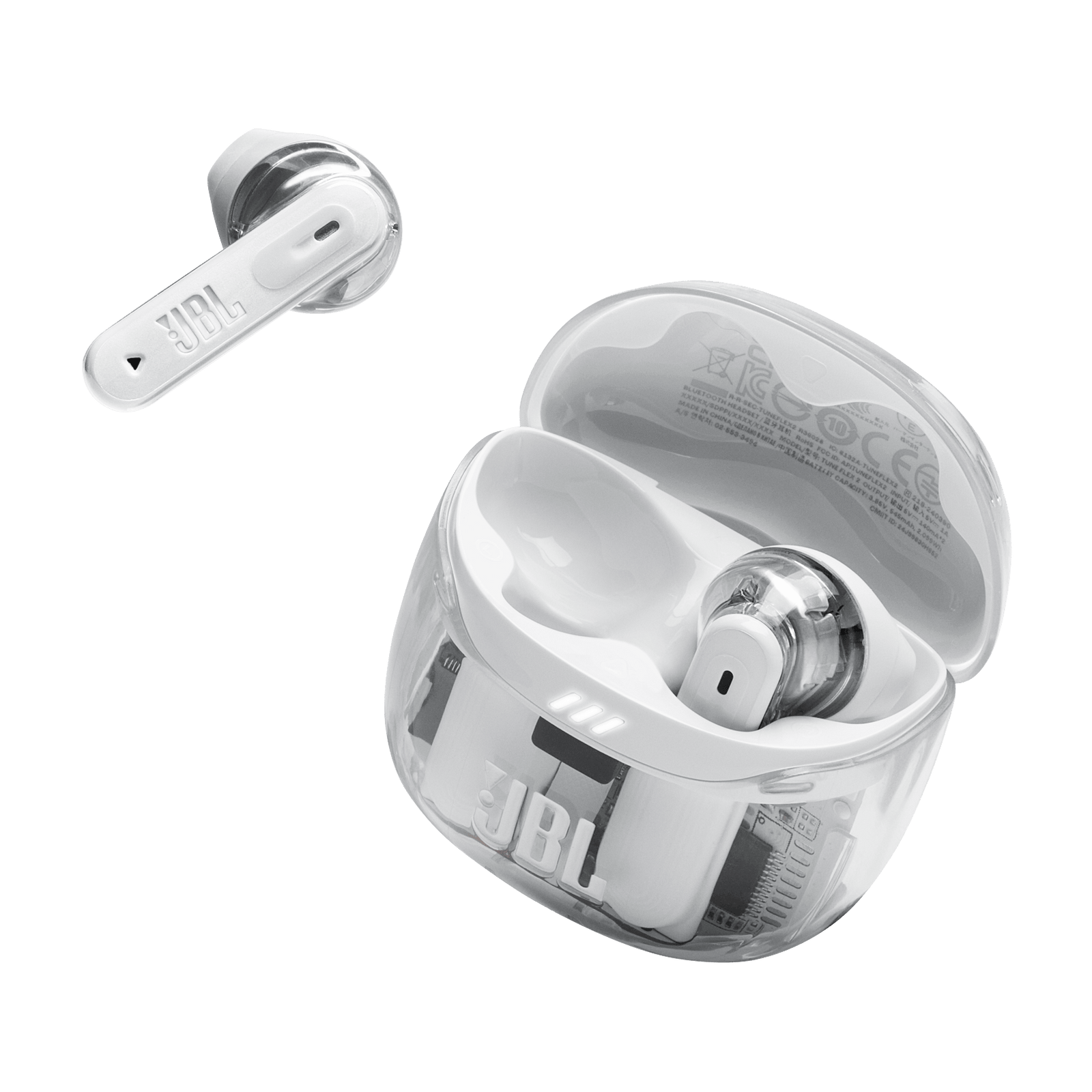 JBL TUNE FLEX 2 TRUE WIRELESS NC DUAL MICROPHONE GHOST WHITE