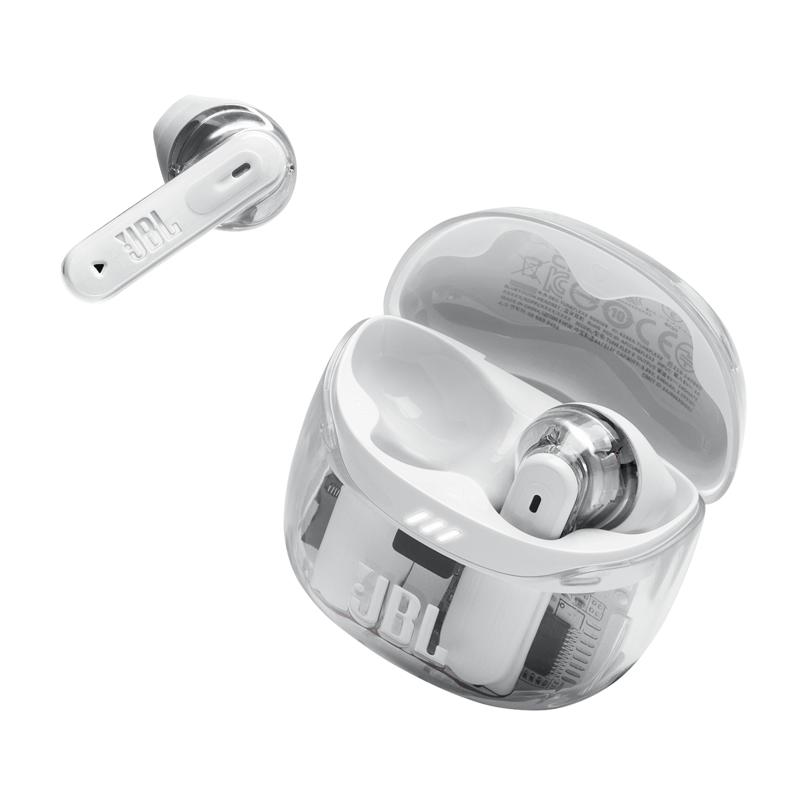 JBL TUNE FLEX 2 TRUE WIRELESS NC DUAL MICROPHONE GHOST WHITE