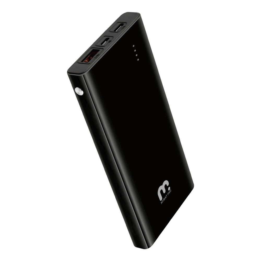 Power bank MyBat Pro 10,000 mAh 20W cargando un smartphone
