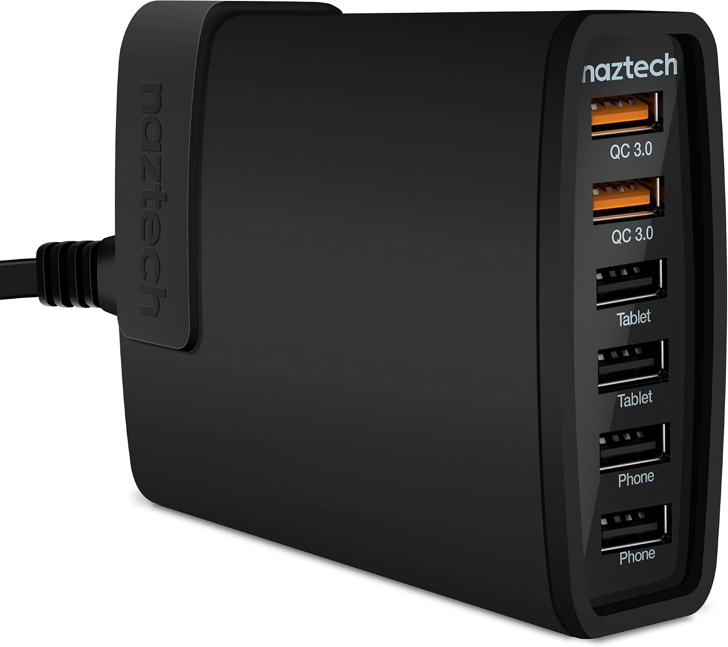 L-NAZTECH WALL CHARGER TURBO 6 UNIVERSAL USB NEGRO