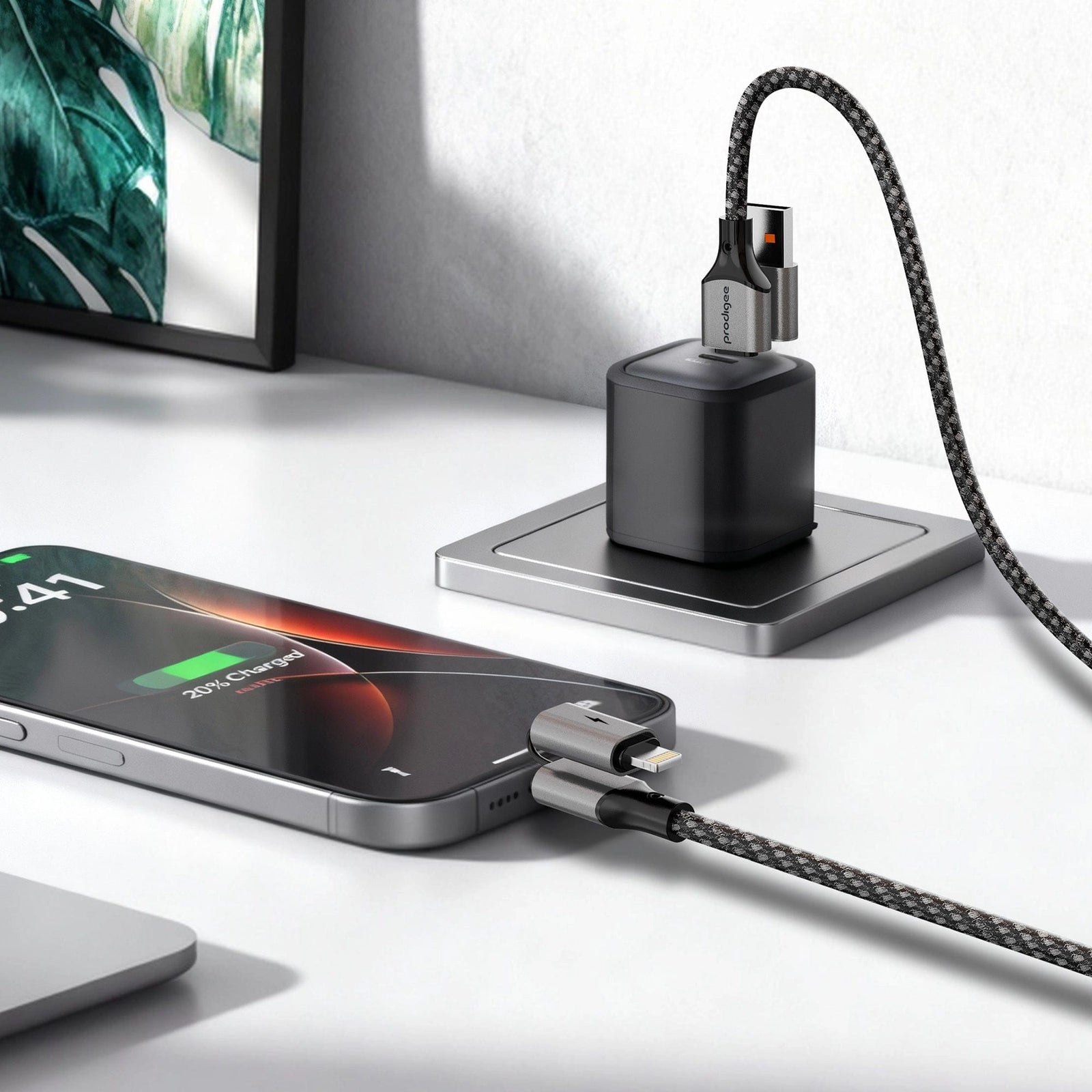 Cable Prodigee 4 en 1 Flex 60W negro Guatemala