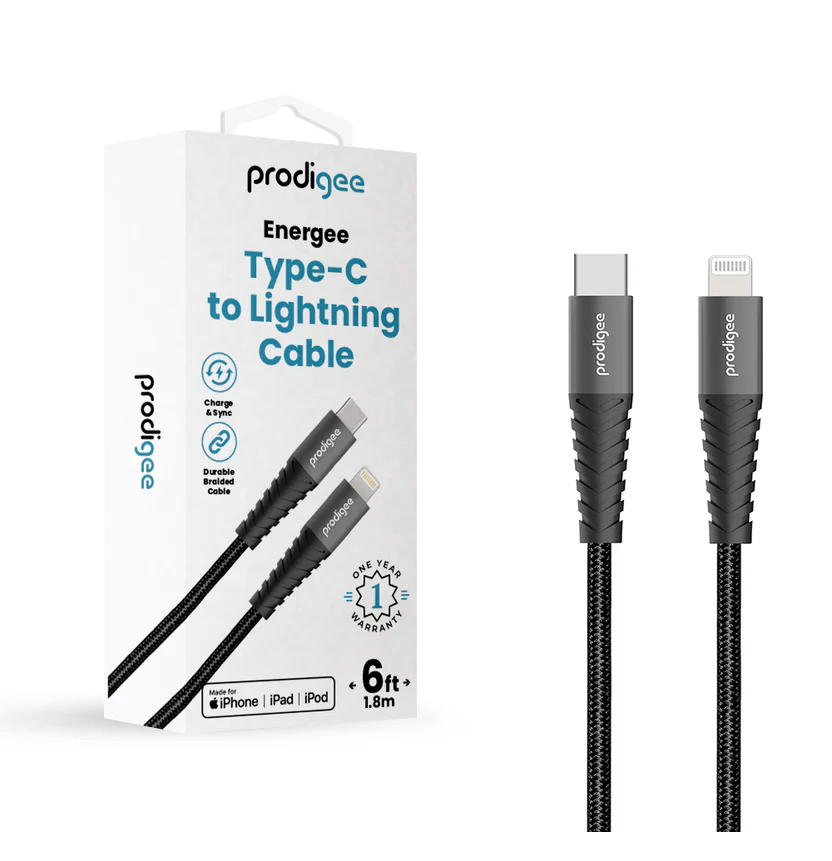 PRODIGEE ENERGEE CABLE TIPO C A LIGHTNING 6FT