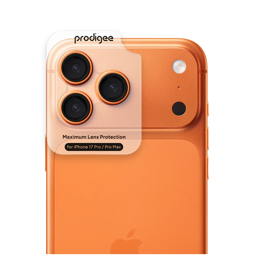 PRODIGEE SUPER GLASS CAMERA IPHONE 17 PRO / PRO MAX ORANGE