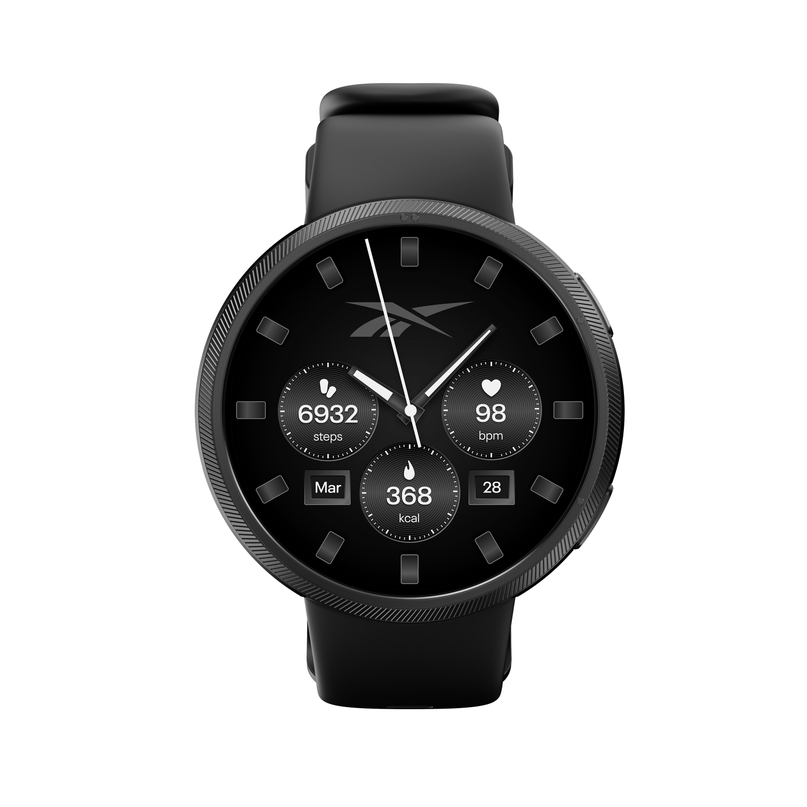 REEBOK STRIDE SMARTWATCH MIDNIGHT BLACK