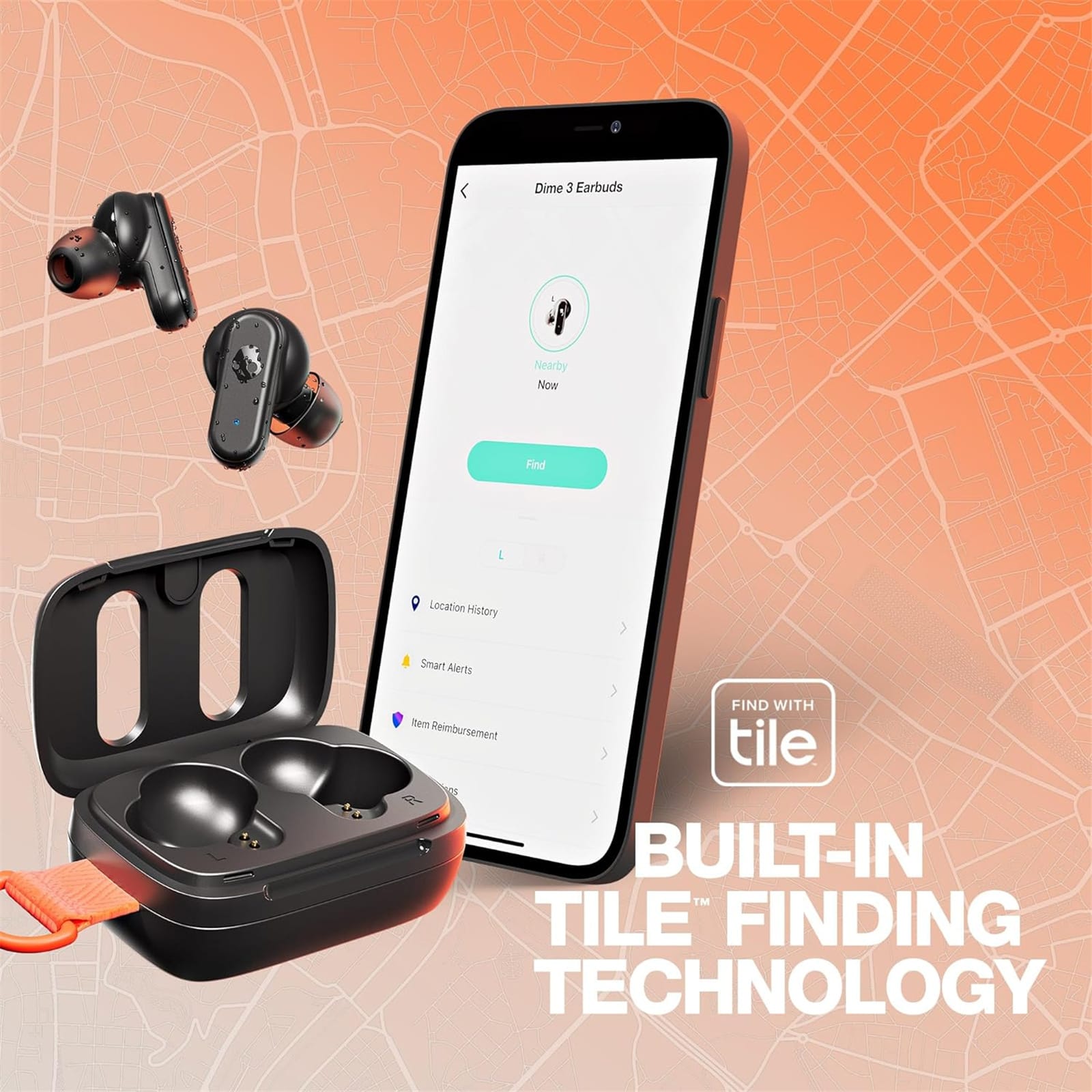 SKULLCANDY DIME 3 TRUE WIRELESS BLACK