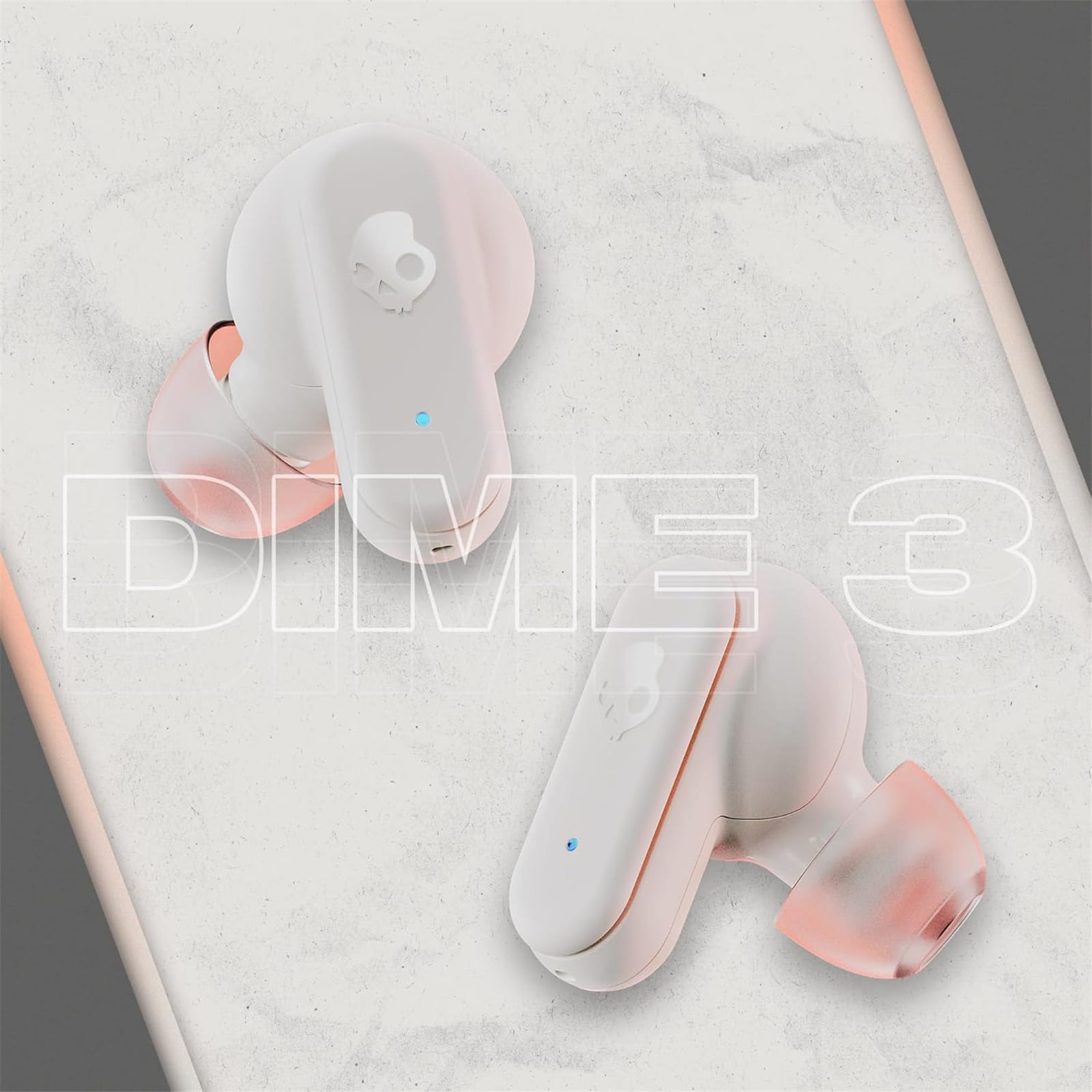 SKULLCANDY DIME 3 TRUE WIRELESS BONE ORANGE GLOW