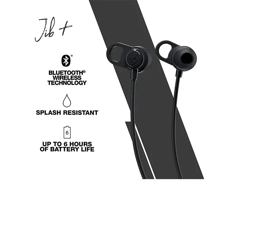 SKULLCANDY JIB+ WIRELESS AUDIFONO BLUETOOTH NEGRO