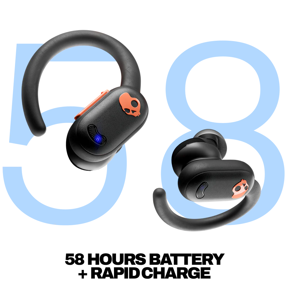 SKULLCANDY PUSH ANC ACTIVE AUDIFONO BLUETOOTH NEGRO/NARANJA