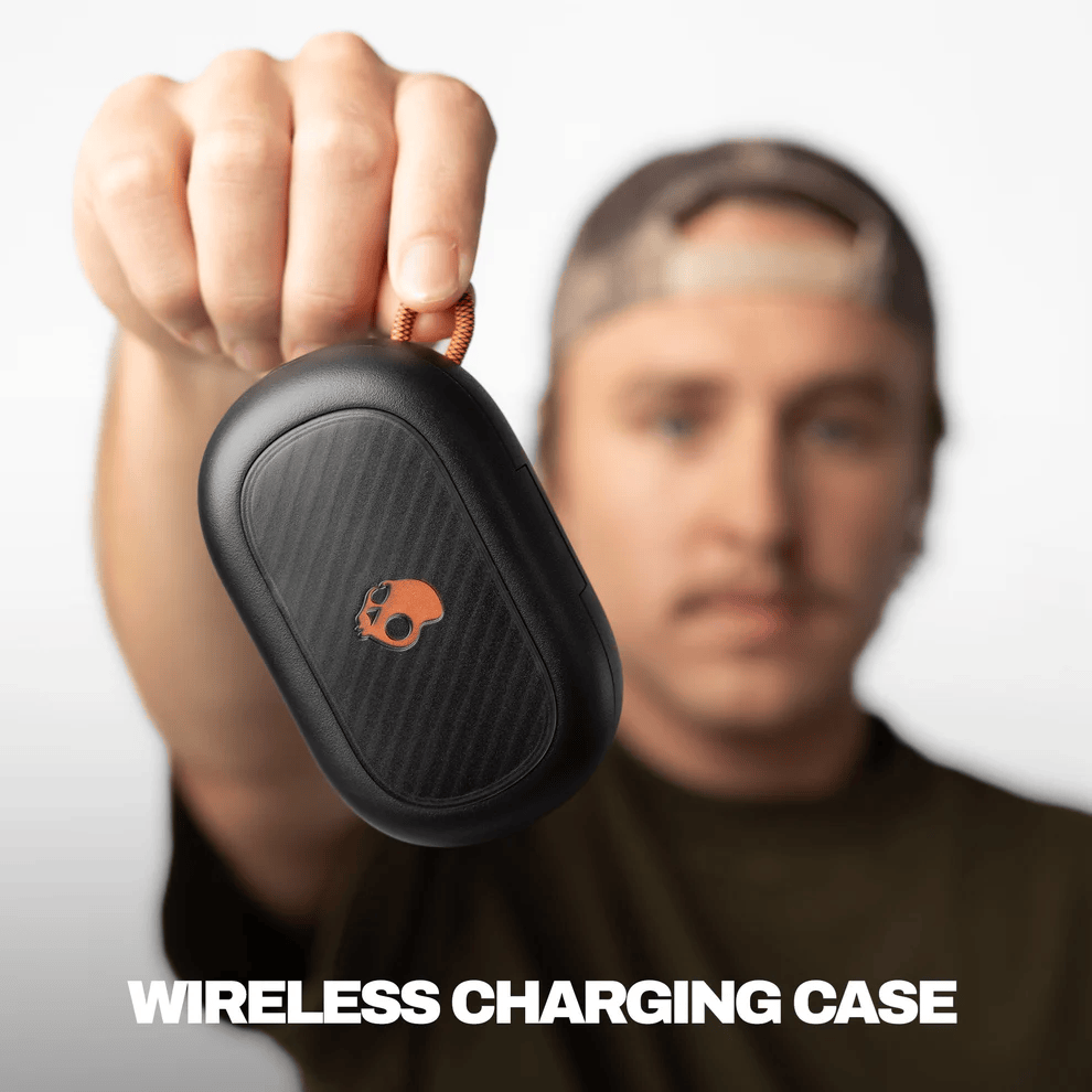 SKULLCANDY PUSH ANC ACTIVE AUDIFONO BLUETOOTH NEGRO/NARANJA