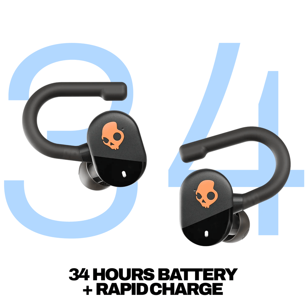 SKULLCANDY PUSH PLAY ACTIVE AUDIFONO BLUETOOTH NEGRO/NARANJA