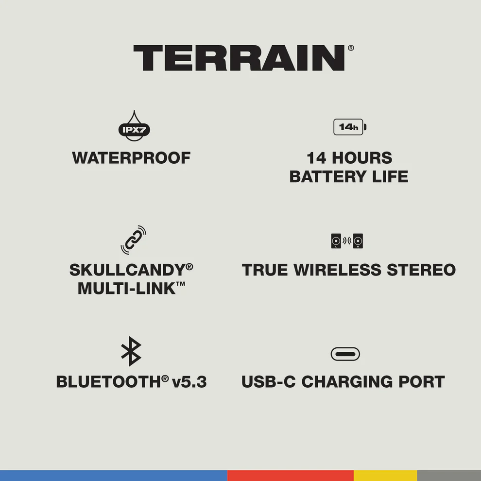 SKULLCANDY TERRAIN XL SPEAKER GRIS/CELESTE