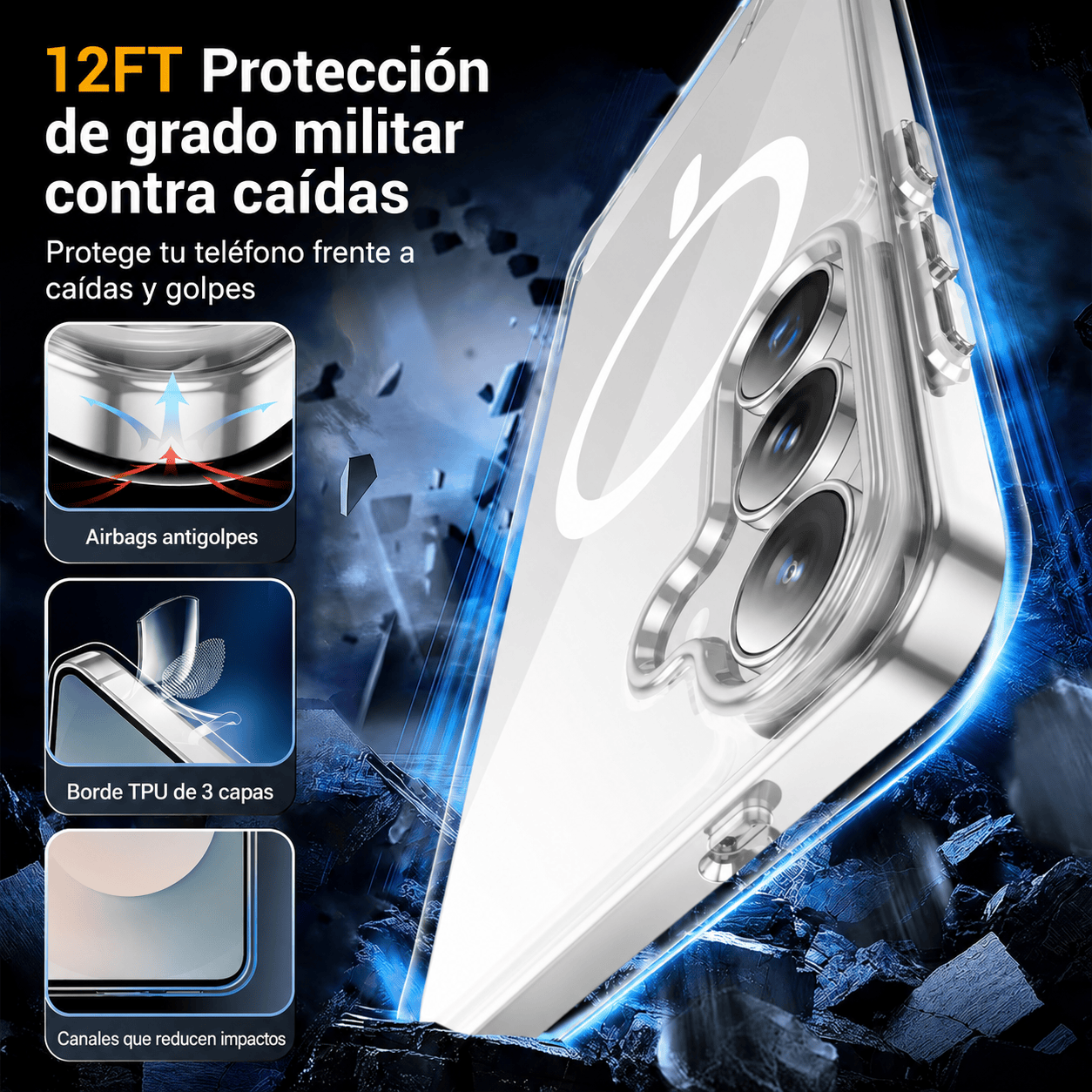 Spidercase Funda Magnética para Samsung Galaxy S25 FE