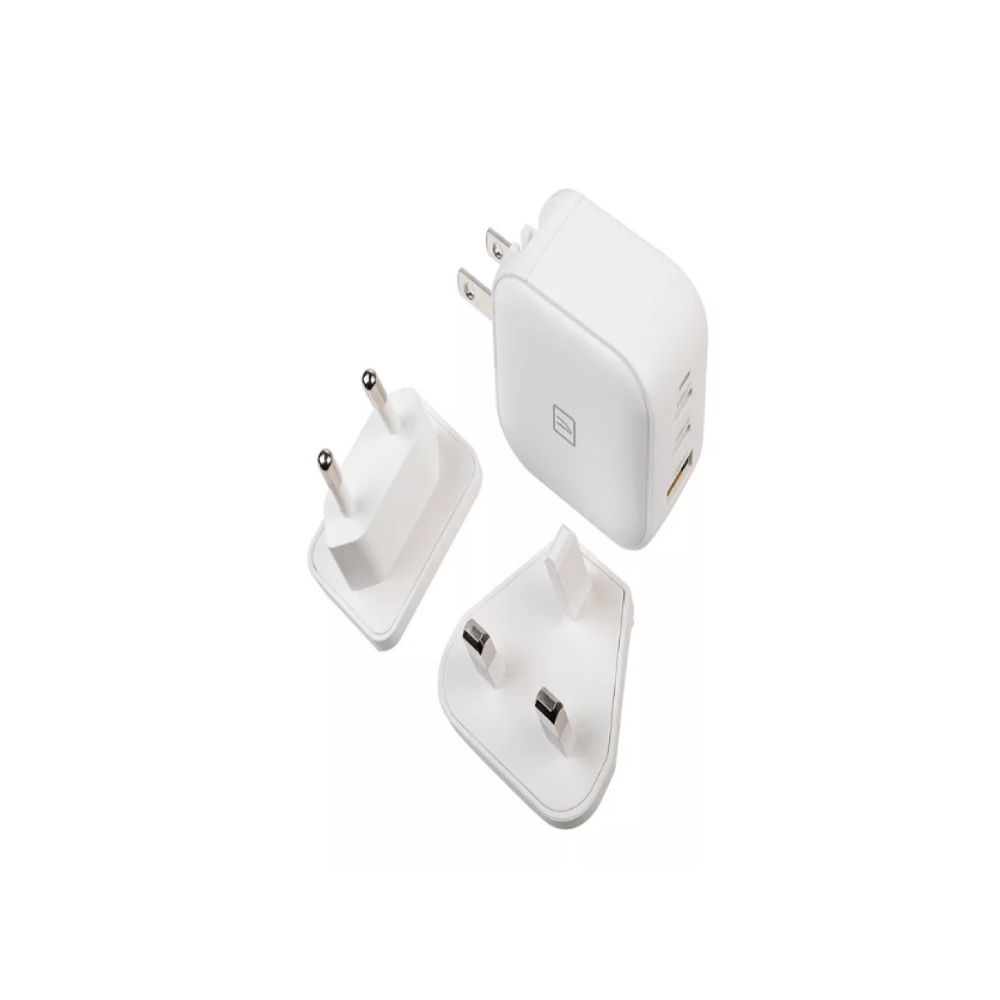 Adaptador viaje Tucano GaN 100W universal blanco Guatemala