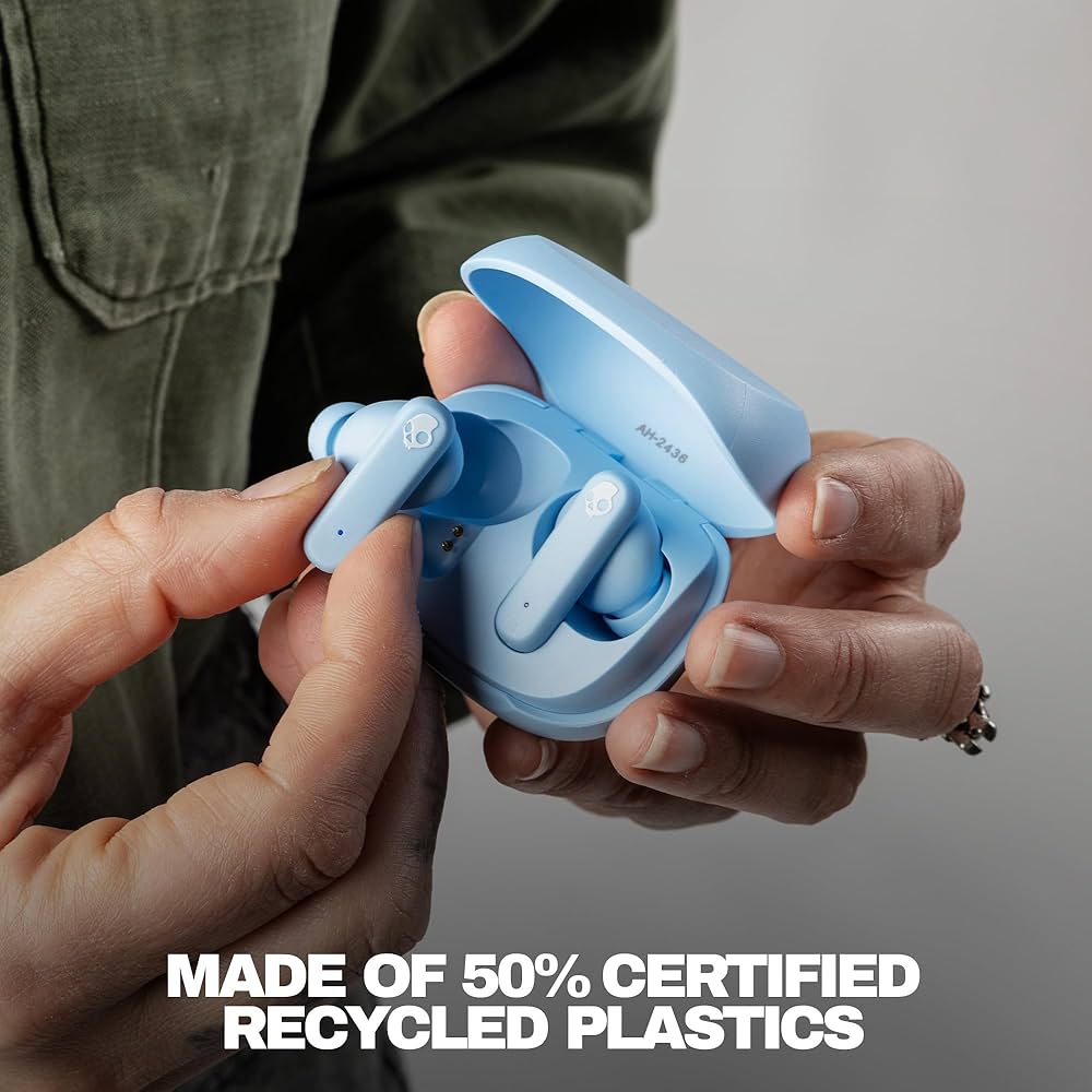 SKULLCANDY SMOKIN BUDS TRUE WIRELESS PREPPY BLUE
