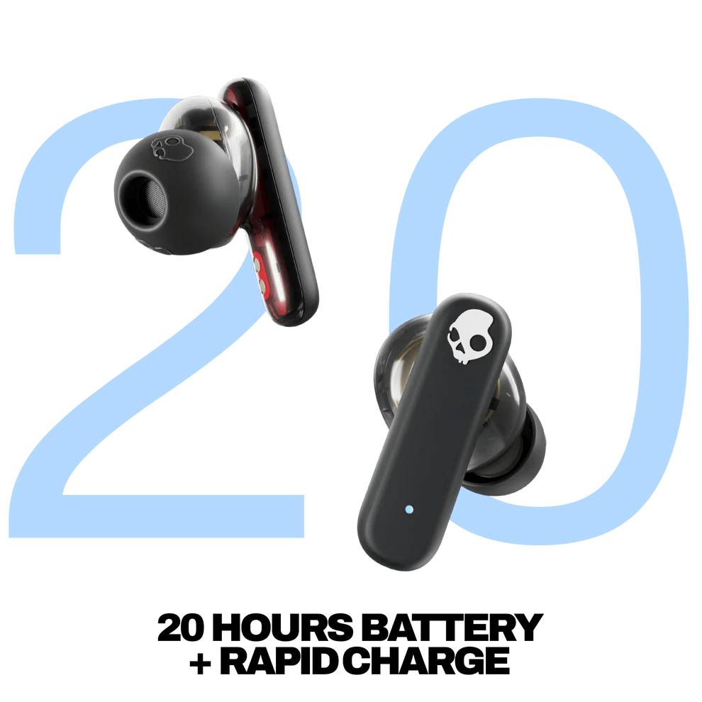 SKULLCANDY SMOKIN BUDS TRUE WIRELESS MIDNIGHT SMOKE