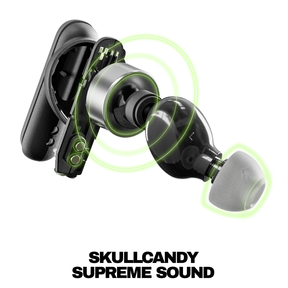 SKULLCANDY SMOKIN BUDS TRUE WIRELESS MIDNIGHT SMOKE