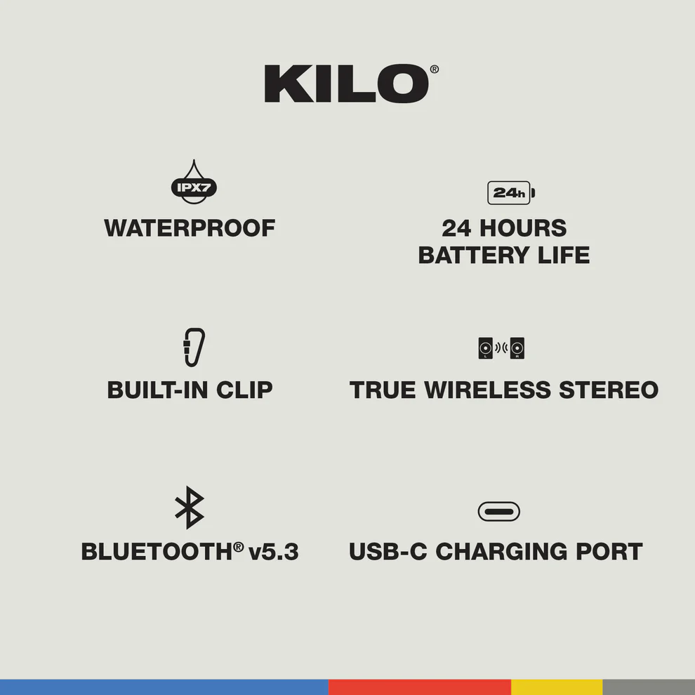 SKULLCANDY KILO COMPACT SPEAKER BONE ORANGE