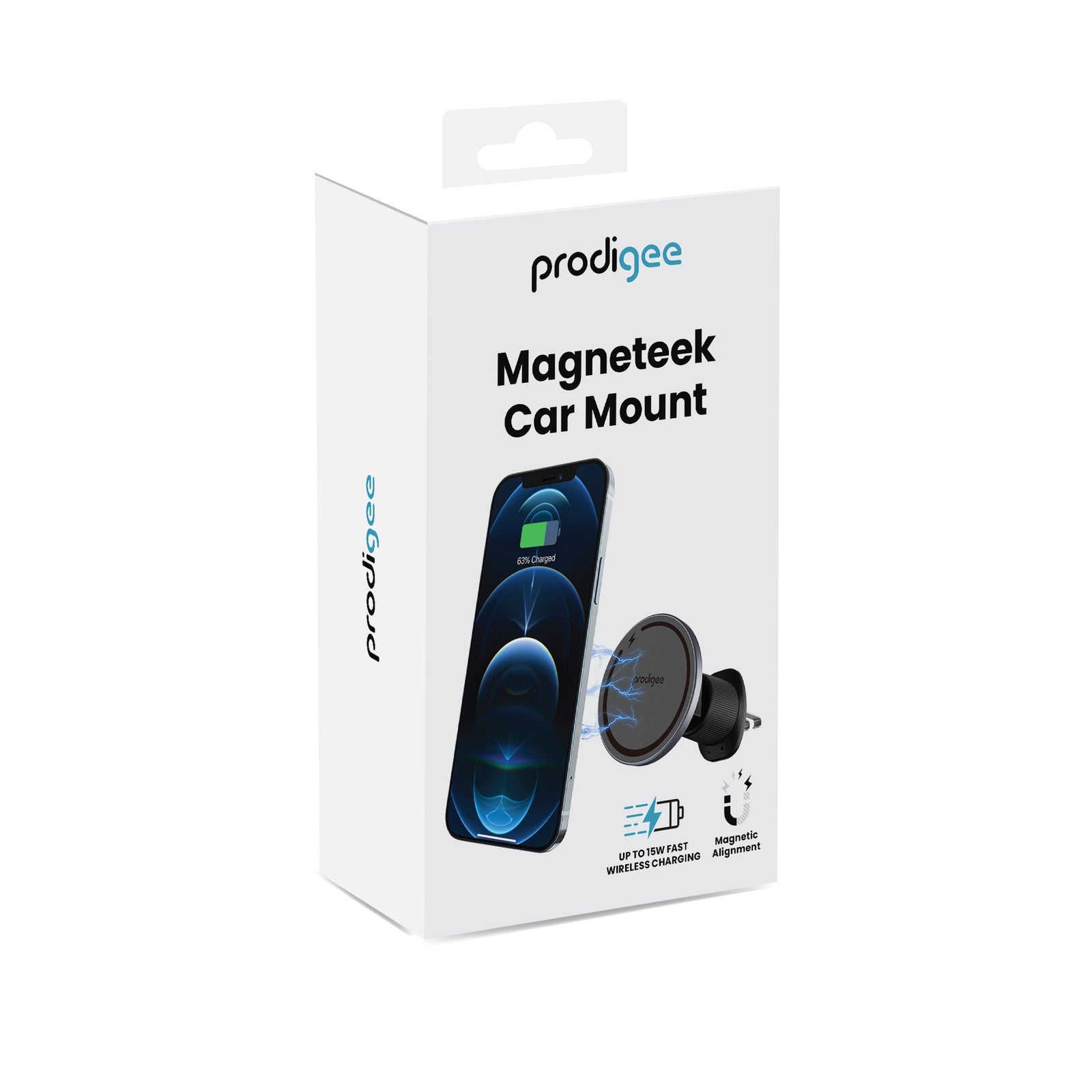 PRODIGEE CAR MOUNT MAGNETEEK BASE DE CARGA INALAMBRICA MAGSAFE PARA CARRO