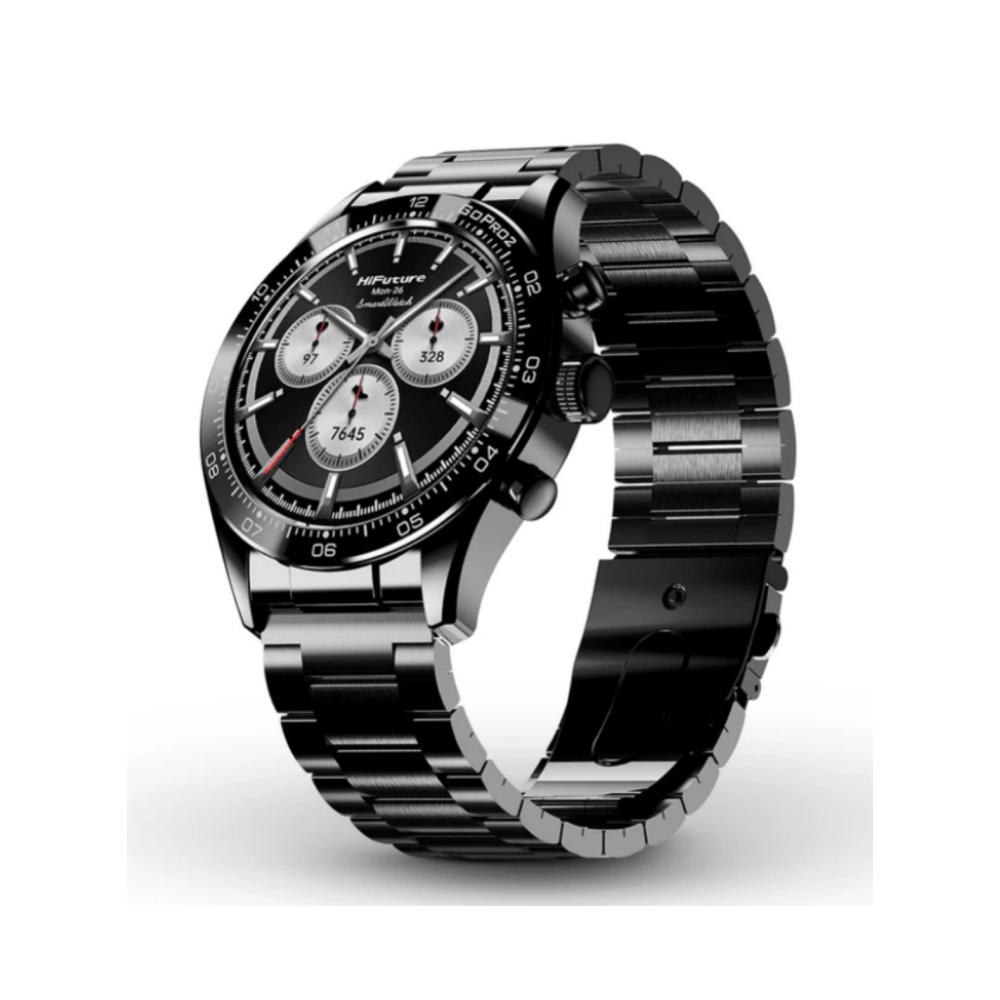 HIFUTURE GO PRO2 STAINLESS STEEL SMARTWATCH NEGRO