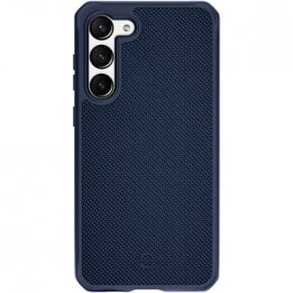 Case ITSKINS Ballistic azul para Galaxy S23 vista trasera