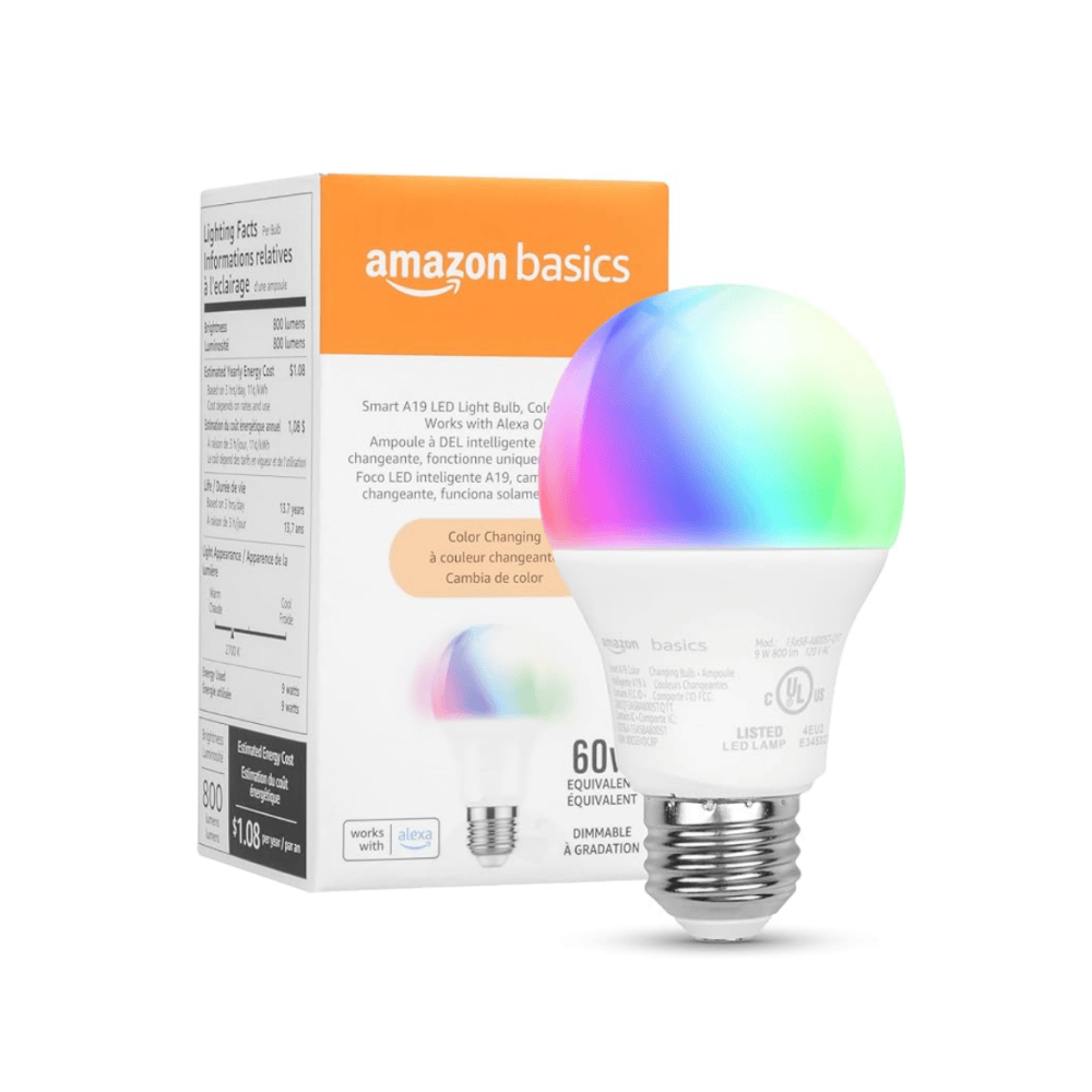 AMAZON BASICS BOMBILLA LED INTELIGENTE A19