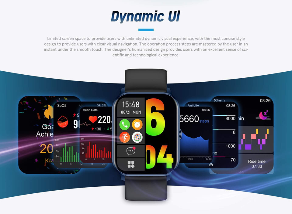 Combo Smart Fitness: Smartwatch Kieslect KS Mini + Baseus Eli Sport