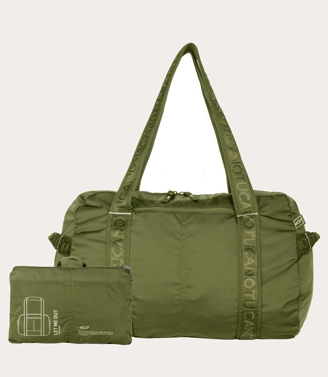 TUCANO LET ME OUT FOLDABLE DUFFLE VERDE