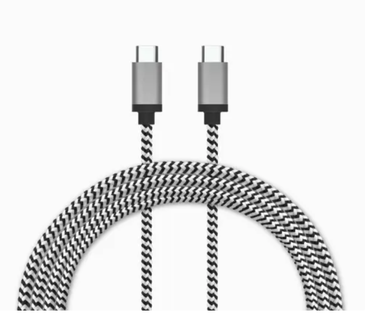 L-LBT CABLE 7FT USB-C TO C BLACK/WHITE