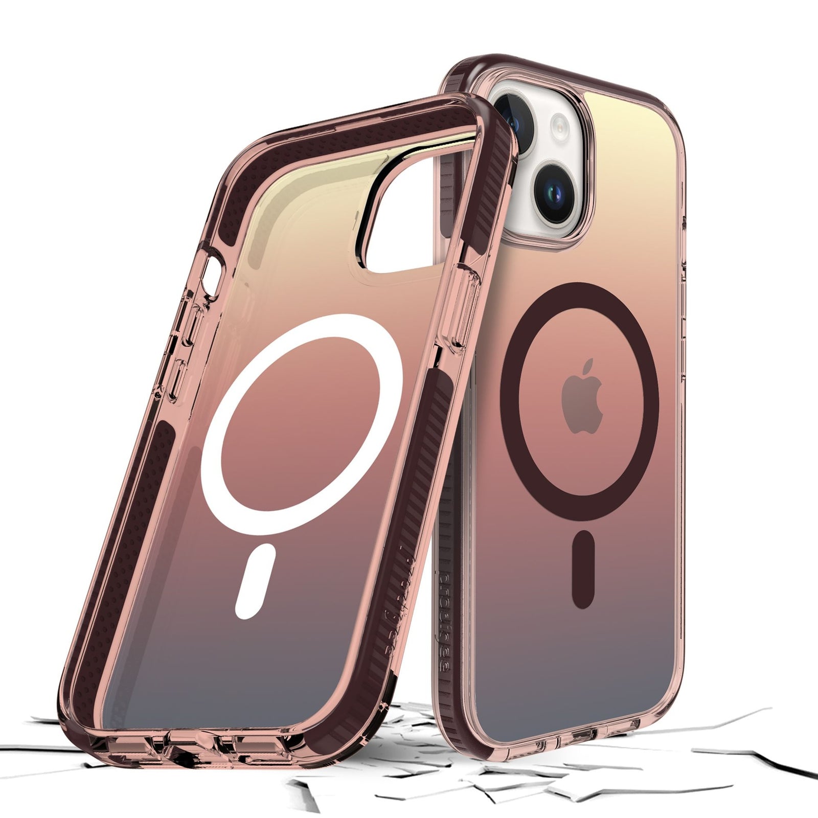 combo - PRODIGEE SAFETEE FLOW IPHONE 15 PRO DESERT - incluye vidrio templado