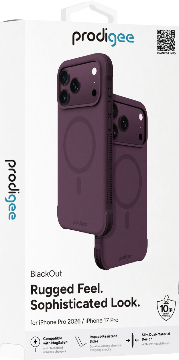 PRODIGEE BLACKOUT IPHONE 18/17 PRO MAX BURGUNDY